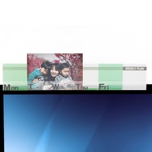 【OSHI歐士】電腦螢幕留言備忘板-週計畫(立體)-綠2入/MEMO夾/禮物/辦公用品/便利貼留言板