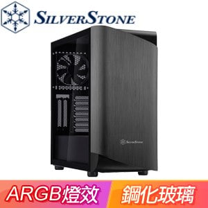 SilverStone 銀欣 SETA A1 玻璃透側機殼《鈦/黑》(ATX/CPU散熱175mm/顯卡350mm)