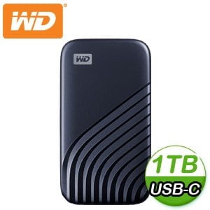 (送硬殼包)WD 威騰 My Passport SSD 1TB USB 3.2 外接SSD《藍》(WDBAGF0010BBL)