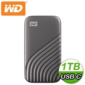 (送硬殼包)WD 威騰 My Passport SSD 1TB USB 3.2 外接SSD《灰》(WDBAGF0010BGY)