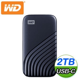 (送硬殼包)WD 威騰 My Passport SSD 2TB USB 3.2 外接SSD《藍》(WDBAGF0020BBL)