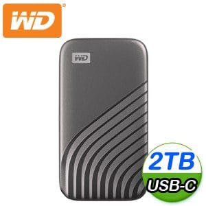 (送硬殼包)WD 威騰 My Passport SSD 2TB USB 3.2 外接SSD《灰》(WDBAGF0020BGY)