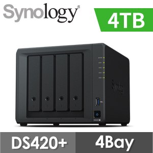 【4TB 組合】Synology 群暉 DiskStation DS420+ 4Bay NAS網路儲存伺服器