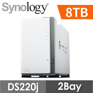 【8TB 組合】Synology 群暉 DiskStation DS220j 2Bay NAS 網路儲存伺服器