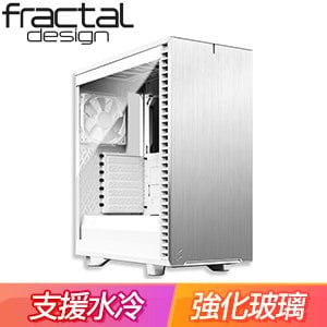 Fractal Design Define 7 Compact TG ATX 玻璃透側機殼《白》FD-C-DEF7C-04