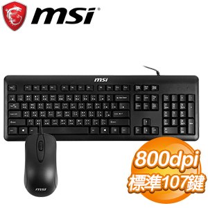 MSI 微星 K46-TC+M30 鍵盤滑鼠組