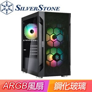 SilverStone 銀欣 FARA H1M PRO 玻璃透側機殼《黑》(M-ATX/CPU散熱160mm/顯卡320mm)