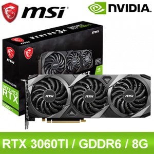 MSI 微星RTX 3060 Ti VENTUS 2X 8GD6X OC 顯示卡- Autobuy購物中心