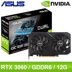 ASUS 華碩DUAL-RTX3060-O12G-V2 顯示卡- AUTOBUY購物中心