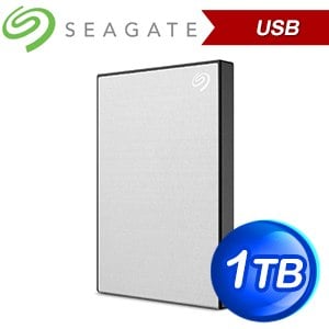 (送防震包)Seagate 希捷 One Touch HDD 升級版 1TB 外接硬碟(STKY1000401)《星鑽銀》