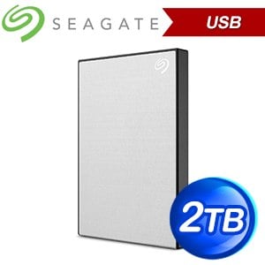 (送防震包)Seagate 希捷 One Touch HDD 升級版 2TB 外接硬碟(STKY2000401)《星鑽銀》