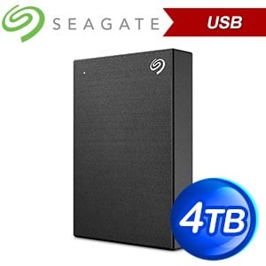 (送防震包)Seagate 希捷 One Touch HDD 升級版 4TB 外接硬碟(STKZ4000400)《極夜黑》