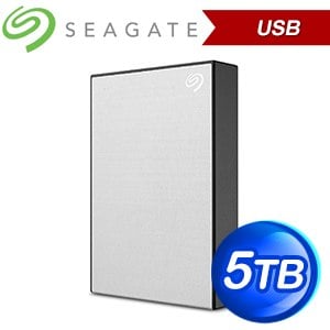 (送防震包)Seagate 希捷 One Touch HDD 升級版 5TB 外接硬碟(STKZ5000401)《星鑽銀》