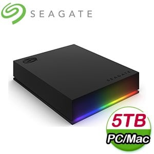 Seagate 希捷 FireCuda Gaming 5TB 2.5吋外接式RGB電競行動硬碟(STKL5000400)