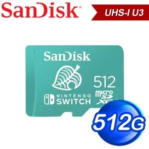 SanDisk Nintendo Switch 512GB Micro SDXC UHS-I(U3) 任天堂專用記憶卡