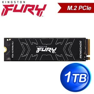 Kingston 金士頓 FURY Renegade 1TB PCIe 4.0 NVMe M.2 SSD(讀:7300M/寫:6000M) SFYRS/1000G