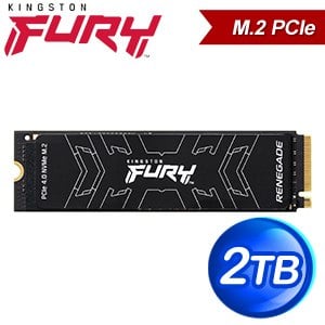 Kingston 金士頓 FURY Renegade 2TB PCIe 4.0 NVMe M.2 SSD(讀:7300M/寫:7000M) SFYRD/2000G