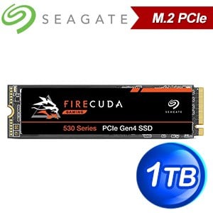 Seagate 希捷 FireCuda 530 火梭魚 1TB M.2 2880 PCIE Gen4 SSD(讀:7300M/寫:6000M) ZP1000GM3A013