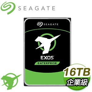 Seagate 希捷 企業號 16TB 3.5吋 7200轉 256M快取 SATA3 EXOS企業級硬碟(ST16000NM000J-5Y)