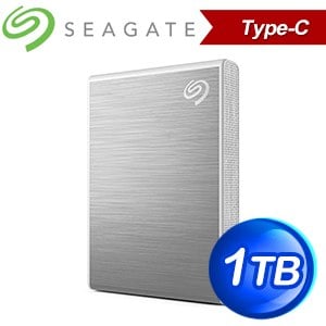 Seagate 希捷 One Touch SSD 1TB USB TYPE-C 高速版 外接SSD (STKG1000401)《星鑽銀》