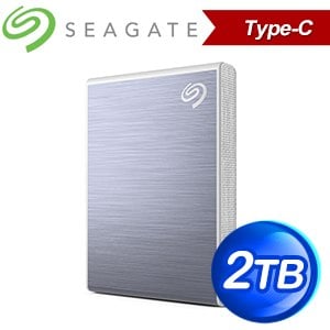 Seagate 希捷 One Touch SSD 2TB USB TYPE-C 高速版 外接SSD (STKG2000402)《冰川藍》
