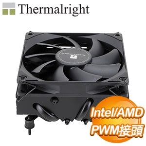 Thermalright 利民 AXP90-X47 BLACK 黑化版 下吹式 CPU散熱器(高47MM) 含LGA1700/AM5扣具