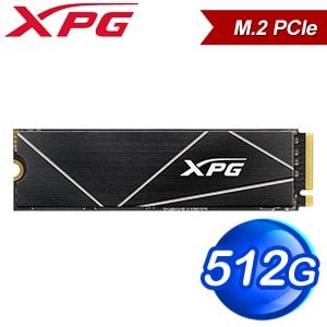 ADATA 威剛 XPG GAMMIX S70 BLADE 512G PCIe 4.0 Gen4x4 M.2 SSD固態硬碟(讀:7400M/寫:6800M)