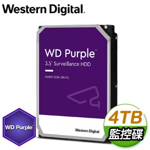WD 威騰 4TB 3.5吋 5400轉 64MB快取 SATA3 紫標監控硬碟(WD42PURZ)