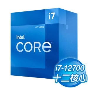 Intel 第12代 Core i7-12700 12核20緒 處理器《2.1Ghz/LGA1700》(代理商貨)