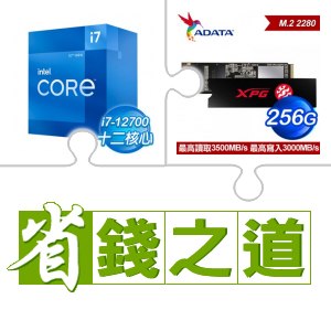☆自動省★ i7-12700(X2)+威剛 SX8200 PRO 256G M.2 PCIe SSD(X2)