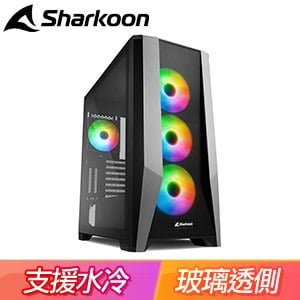 Sharkoon 旋剛【TG7M RGB 天亟者】玻璃透側 ATX電腦機殼《黑》