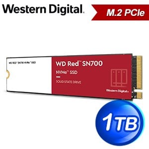 WD 威騰 紅標 SN700 1TB NVMe PCIe M.2 NAS SSD固態硬碟(WDS100T1R0C)