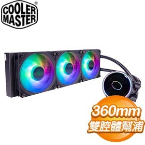 Cooler Master 酷碼 MasterLiquid PL360 FLUX ARGB 水冷散熱器【附LGA1700扣具】