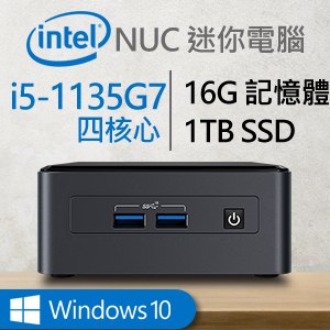Intel系列【mini獵雷艦Win】i5-1135G7四核 迷你電腦(16G/1T SSD/Win10)《BNUC11TNHi50000》