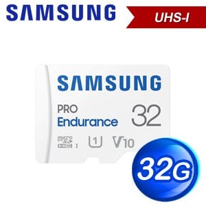 Samsung 三星 PRO Endurance 32GB MicroSDHC CL10/UHS-I 記憶卡(100MB/s) MB-MJ32KA/APC