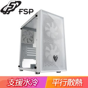 FSP 全漢【CST130 Basic】透側 M-ATX電腦機殼《白》(顯卡長30/CPU高16.5)