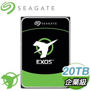 Seagate 希捷 企業號 20TB 3.5吋 7200轉 256M快取 SATA3 EXOS企業級硬碟(ST20000NM007D-5Y)