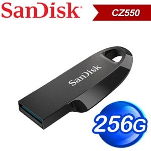 SanDisk CZ550 256G Ultra Curve USB3.2 隨身碟《黑》