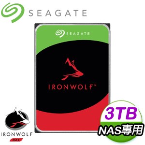 Seagate 希捷 那嘶狼 IronWolf 3TB 5400轉 NAS專用硬碟(ST3000VN006-3Y)