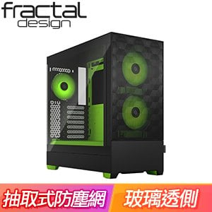 Fractal Design Pop Air RGB TG Clear 玻璃透側 ATX機殼《森林綠》FD-C-POR1A-04
