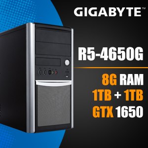 Gigabyte 技嘉 AB4650G GTX1650 桌上型電腦(4650G/8G/1T+1T)