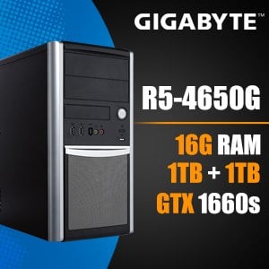 Gigabyte 技嘉 AB4650G GTX1660S 桌上型電腦(4650G/16G/1T+1T)