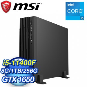 MSI 微星 PRO DP130 11SA-251TW 桌上型電腦(i5-11400F/8G/1TB HDD+256G SSD/GTX1650/Win11)