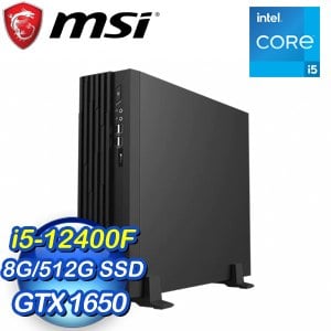 MSI 微星 PRO DP130 12SA-293TW 桌上型電腦(i5-12400F/8G/512G SSD/GTX1650/Win11)