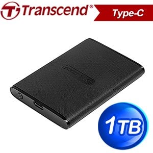 Transcend 創見 ESD270C 1TB USB3.1/Type C 雙介面外接SSD行動固態硬碟《經典黑》