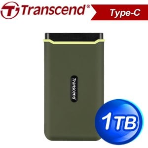 Transcend 創見 ESD380C 1TB USB3.2/Type C 雙介面外接SSD行動固態硬碟《橄欖綠》