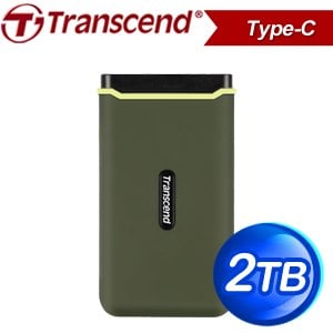 Transcend 創見 ESD380C 2TB USB3.2/Type C 雙介面外接SSD行動固態硬碟《橄欖綠》