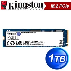 Kingston 金士頓 NV2 1TB M.2 PCIe SSD固態硬碟【三年保】(讀:3500M/寫:2100M)