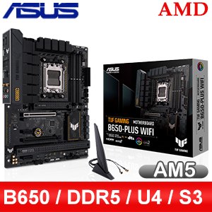 ASUS 華碩TUF GAMING B650-PLUS WIFI AM5主機板(ATX/3+2年保