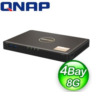 QNAP 威聯通 TBS-464-8G 4Bay NAS 網路儲存伺服器